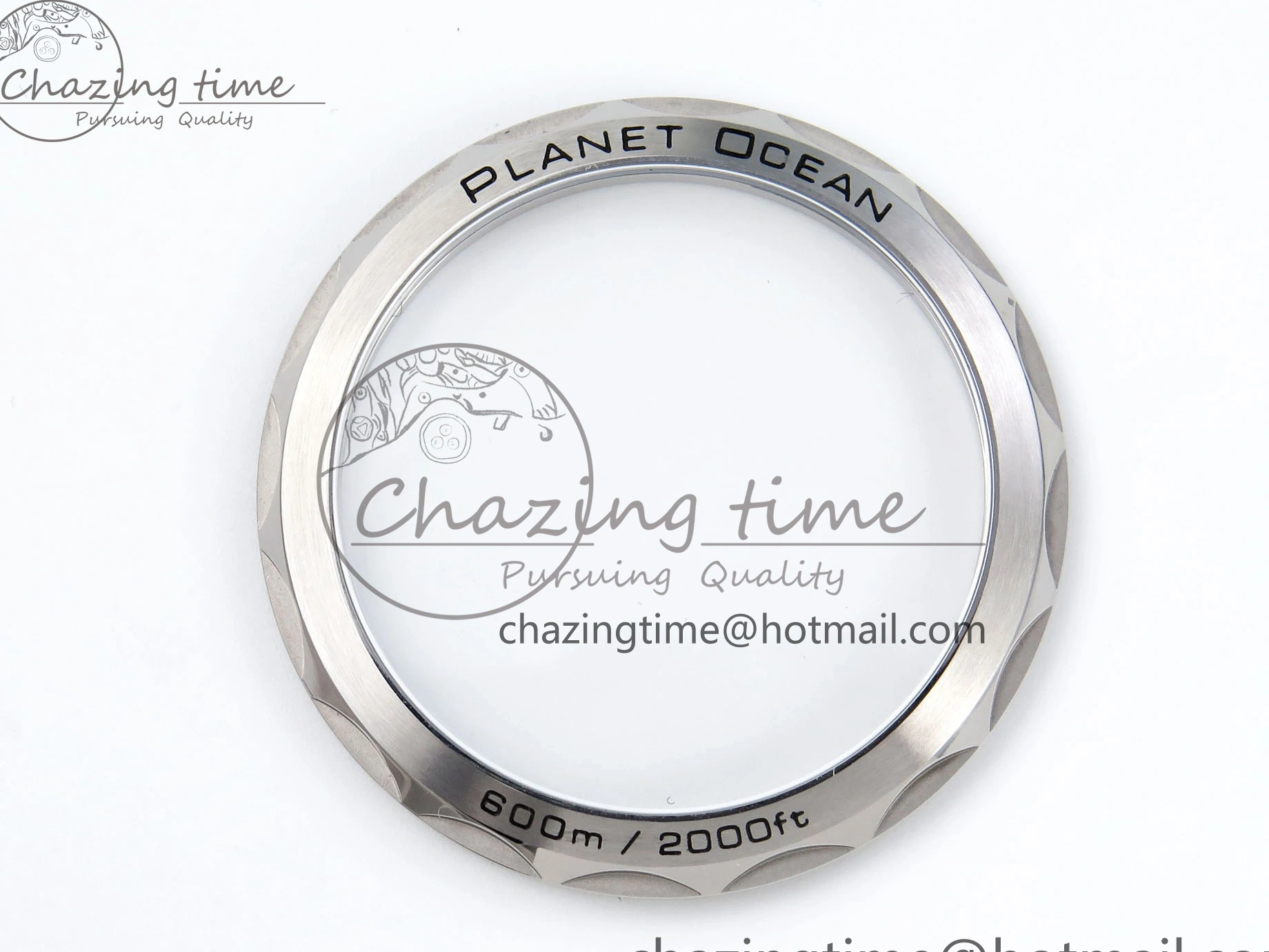 0105 Planet Ocean 600M ‘Tai Chi’ GMT 43.5mm VSF 1:1 Best Edition Black White Ceramic Bezel and Dial on SS Bracelet A8906 Super Clone Durable 7732